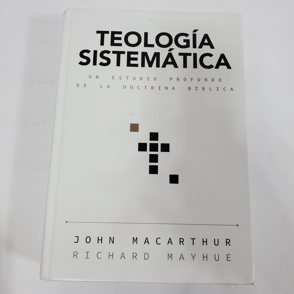 John MacArthur Teología Sistemática Book Spanish White Excellent Hardcover 10217